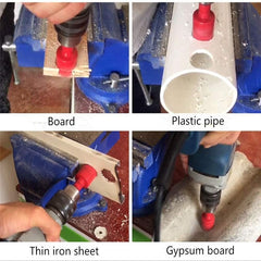 TUNEZ® Scie-cloche bi-métal M42 bimétallique avec arbre hexagonal et forets de centrage en métal pour bois, métal, plaque de plâtre, tôle, tuyau en plastique (245 mm) TUNEZ® Scie-cloche bi-métal M42 bimétallique avec arbre hexagonal et forets de centrage en métal pour bois, métal, plaque de plâtre, tôle, tuyau en plastique (245 mm)