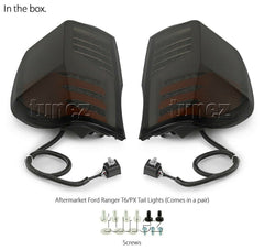 Sequential LED Smoked Tail Rear Lights Lamp For Ford Ranger T6 PX Wildtrak XLT Sequential LED Smoked Tail Rear Lights Lamp For Ford Ranger T6 PX Wildtrak XLT