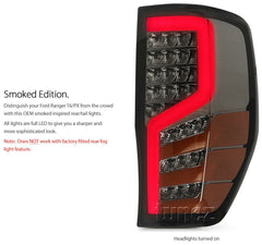 Sequential LED Smoked Tail Rear Lights Lamp For Ford Ranger T6 PX Wildtrak XLT Sequential LED Smoked Tail Rear Lights Lamp For Ford Ranger T6 PX Wildtrak XLT