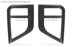 Matte Black Front Fog Light Lamp Cover For Mitsubishi Triton MR 2019 2020 Matt