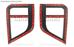 Matte Black Front Fog Light Lamp Cover For Mitsubishi Triton MR 2019 2020 Matt Matte Black Front Fog Light Lamp Cover For Mitsubishi Triton MR 2019 2020 Matt