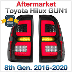 Smoke LED Tail Rear Lamp Sequential Light For Toyota Hilux 2015 2016 2017