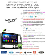 10" Android Car MP3 Player For Honda Civic FD 2006-2011 Radio Stereo MP4 Fascia