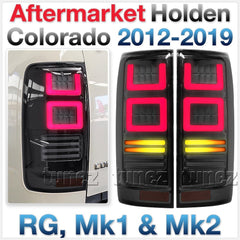 Smoked LED Tail Rear Lights Lamp For Holden Colorado RG 2012-2019
