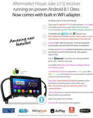 9" Car Android MP3 Player For Nissan Juke J15 2010-2019 Stereo GPS Radio Fascia