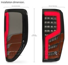 Sequential LED Smoked Tail Rear Lights Lamp For Ford Ranger T6 PX Wildtrak XLT Sequential LED Smoked Tail Rear Lights Lamp For Ford Ranger T6 PX Wildtrak XLT