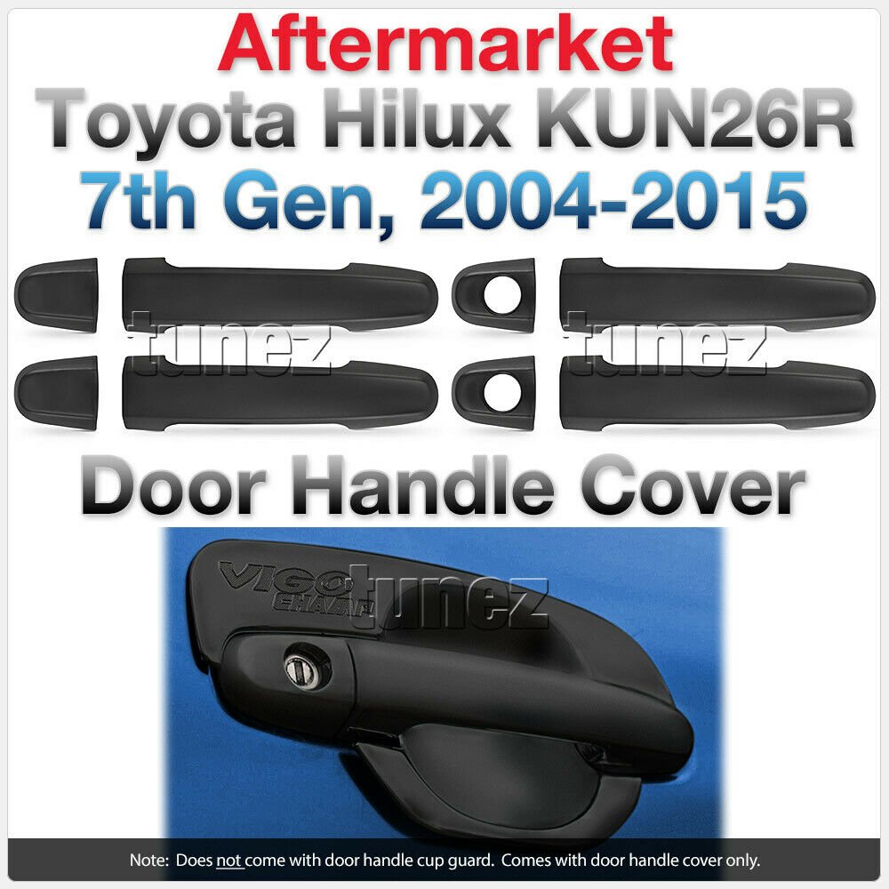 Matte Black Key Door Handle Cover Guard For Toyota Hilux KUN26 2004 2005-2015 Matte Black Key Door Handle Cover Guard For Toyota Hilux KUN26 2004 2005-2015