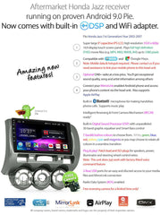 9" Android MP3 Car Player GPS For Honda Jazz GD 2002-2007 Stereo Radio Fascia