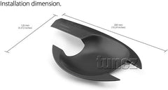 4x Door Handle Cup Guard Cover Matt Matte Black Isuzu D-Max RT50 RT85 4x Door Handle Cup Guard Cover Matt Matte Black Isuzu D-Max RT50 RT85