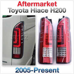 NEW Red LED Tail Lights Rear Lamp Replacement For Aftermarket Toyota Hiace 5th Generation H200 2005-2019