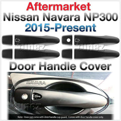 Matte Black Keyless Smart Key Door Handle Cover For Nissan Navara NP300 D23
