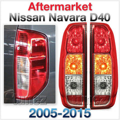 Replacement Set Pair Rear Tail Lights For Nissan Navara D40 2005-2015 RX ST ST-X