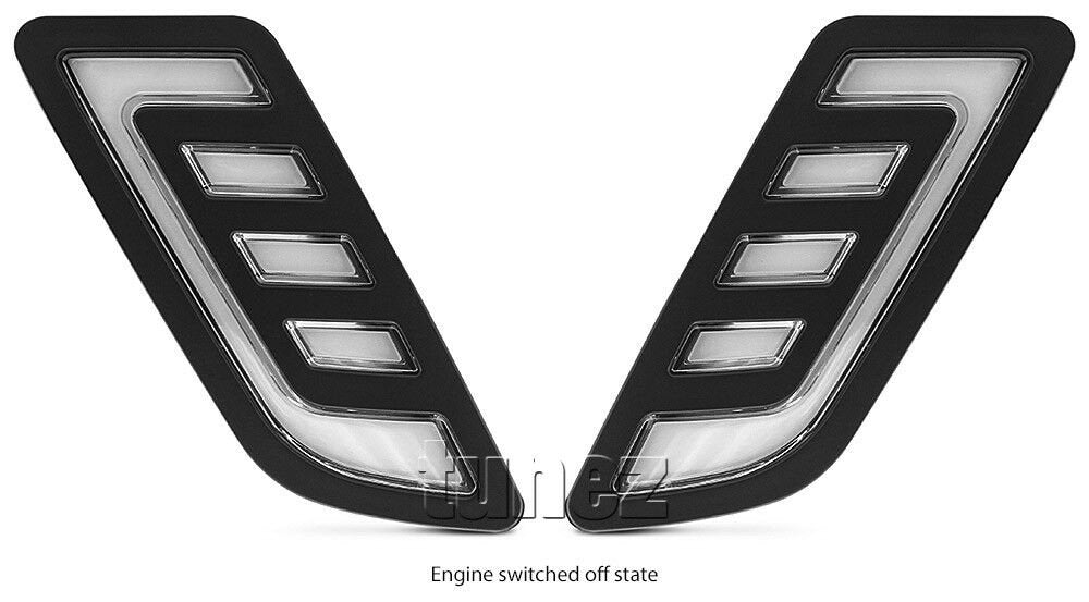 Grill Grille LED Daytime Running Light DRL For Nissan Navara D23 NP300 RX DX