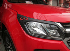 Front Tail Rear Light Lamp Cover Black Holden Colorado RG MK2 2016-2019 Car Front Tail Rear Light Lamp Cover Black Holden Colorado RG MK2 2016-2019 Car