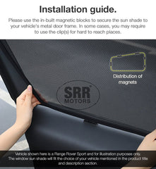 Custom Magnetic Sun Shade Rear Door Car Window For Nissan Patrol Y62 2013-2021 Custom Magnetic Sun Shade Rear Door Car Window For Nissan Patrol Y62 2013-2021