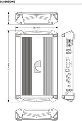 Nakamichi NGO-D900.1 Car Stereo Amplifier DSP 2000 Watts Maximum Power Bass Boost Nakamichi NGO-D900.1 Car Stereo Amplifier DSP 2000 Watts Maximum Power Bass Boost