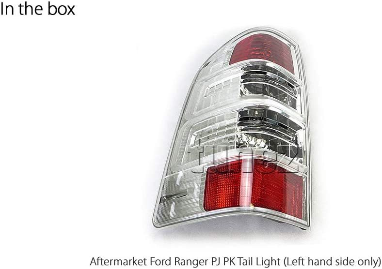 Left Side Replacement Rear Tail Light Lamp for Ford Ranger PJ PK 2007-2011 Ute Left Hand Side XL XL Hi-Rider XLT XLT Hi-Rider Wildtrak New Facelift Edition With Bulbs & Globe