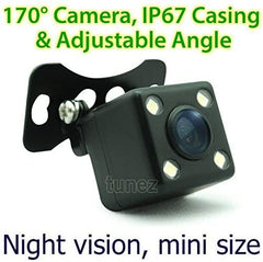 Mini Parking Car Reversing Rear View Colour Backup Camera Night LED 170 Degree Waterproof
