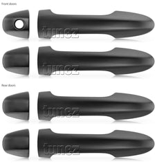 Matt Black Manual Remote Key Door Handle Cover For Toyota Hilux 2016 2017 Matt Black Manual Remote Key Door Handle Cover For Toyota Hilux 2016 2017