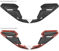 Carbon Print Front Light Lamp Cover For Navara NP300 D23 2019 2020 2021 2022