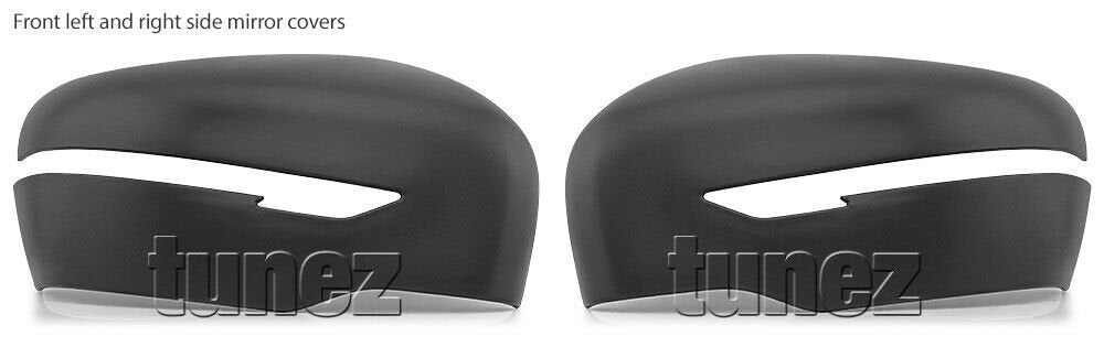 Matte Mat Black Edition Side Mirror Cover For Nissan Navara NP300 D23 STX