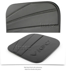 Matte Matt Black Fuel Petrol Gas Tank Door Cover For Toyota Hilux TRD KUN26 Matte Matt Black Fuel Petrol Gas Tank Door Cover For Toyota Hilux TRD KUN26