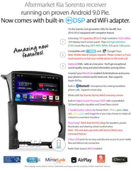 10" Android Car Player MP3 Kia Sorento 2012 XM GPS Head Unit Radio Stereo Fascia
