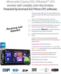 7" Car DVD Player GPS for Toyota Landcruiser Prado Hilux Stereo Head Unit iGO