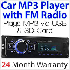Single 1 DIN Car MP3 Player via USB SD Card FM Radio Head Unit Player Stereo
