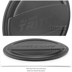 Petrol Gas Fuel Tank Door Cap Black Cover Car Compatible with Mitsubishi Triton MQ Year 2015-2018 Petrol Gas Fuel Tank Door Cap Black Cover Car Compatible with Mitsubishi Triton MQ Year 2015-2018