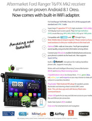 Android Car MP3 Player For Ford Ranger T6 PX Mk2 Radio Stereo Head Unit Fascia