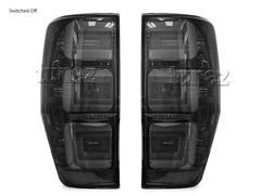 Smoked LED Tail Rear Lamp Lights For Ford Ranger Raptor 2018 2019 2020 3U Design