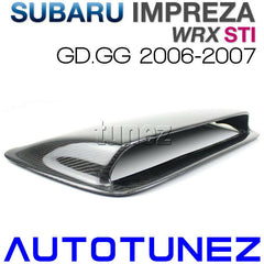 Carbon Fiber Air Hood Scoop Intake Vent Bonnet For Subaru WRX STI GD GG 2006-'07