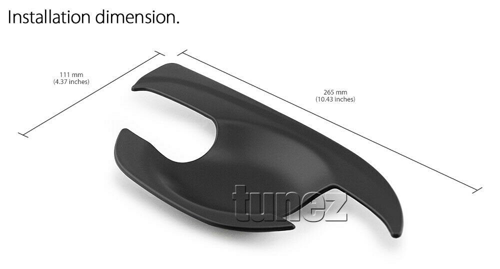 4x Door Handle Cup Guard Cover Matt Black For Nissan Navara NP300 D23