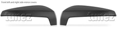 Half Matte Black Side Mirror Cover Guard For Mazda BT-50 BT50 TF 2020 2021 2022