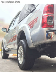 Front Rear Mud Flap Splash Guard For Toyota Hilux 2005-2014 ABS Car Truck Flaps Front Rear Mud Flap Splash Guard For Toyota Hilux 2005-2014 ABS Car Truck Flaps