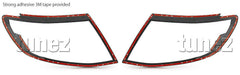 Matte Black Front Tail Rear Light Lamp Cover Ford Ranger T6 Wildtrak 2011-2014 Matte Black Front Tail Rear Light Lamp Cover Ford Ranger T6 Wildtrak 2011-2014