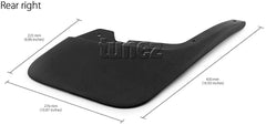 Front Rear Mud Flap Splash Guard Isuzu D-Max Double Dual Cab RT50 RT85 DMax 2012-2019 Front Rear Mud Flap Splash Guard Isuzu D-Max Double Dual Cab RT50 RT85 DMax 2012-2019