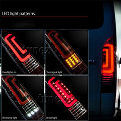 NEW Red LED Tail Lights Rear Lamp Replacement For Aftermarket Toyota Hiace 5th Generation H200 2005-2019