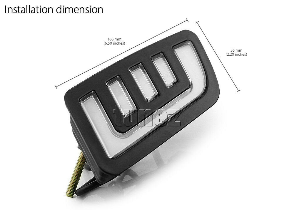 Grill Grille LED Daytime Running Light DRL For Nissan Navara D23 NP300 RX DX