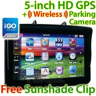 5" GPS Car Navigation System Wireless Reversing Camera Sat Nav iGO Primo (5"Sat Nav-WL) 5" GPS Car Navigation System Wireless Reversing Camera Sat Nav iGO Primo (5"Sat Nav-WL)