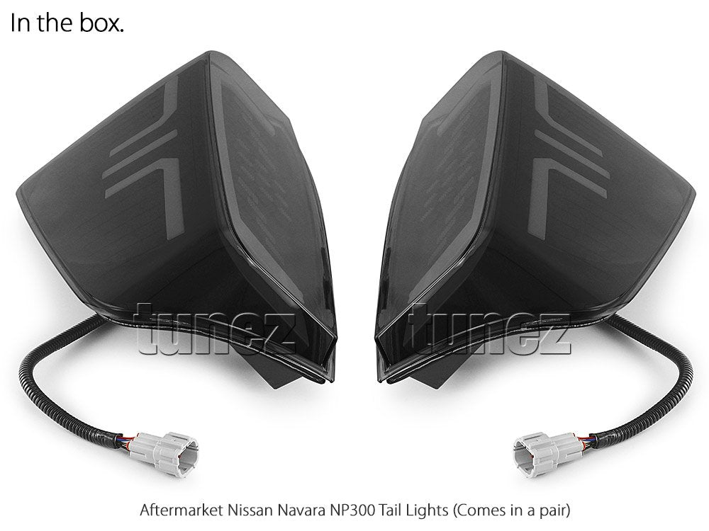 Animated Sequential LED Tail Lights For Navara NP300 D23 Rear Lamp Retro