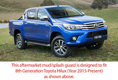 Front Rear Mud Flap Splash Guard For Toyota Hilux 2015 2016 2017 ABS Car Truck Front Rear Mud Flap Splash Guard For Toyota Hilux 2015 2016 2017 ABS Car Truck