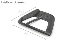 Matte Black Front Fog Light Lamp Cover For Mitsubishi Triton MR 2019 2020 GLX Matte Black Front Fog Light Lamp Cover For Mitsubishi Triton MR 2019 2020 GLX