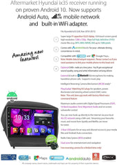 9 Inches Android Car Audio MP3 MP4 GPS USB Player Compatible with Hyundai ix35 LM Year 2010-2015 Support Bluetooth Android Auto Radio Stereo Fascia