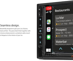 7-inch Nakamichi NAM3510-M7 Licensed Apple CarPlay Android Auto Multimedia Head Unit Radio Stereo Universal Double DIN MP3 MP4 1080p USB SD Card Bluetooth