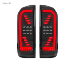 Animated Sequential LED Tail Lights For Navara NP300 D23 Rear Lamp Retro Animated Sequential LED Tail Lights For Navara NP300 D23 Rear Lamp Retro