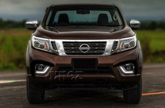 LED Daytime Running Light DRL For Nissan Navara NP300 D23 Fog Lamp Glossy Black LED Daytime Running Light DRL For Nissan Navara NP300 D23 Fog Lamp Glossy Black