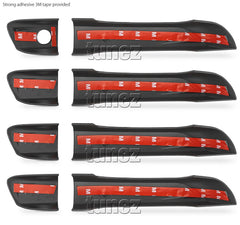 Black Door Handle Guard Cover Protector For Isuzu D-Max DMax RG 2021 2022 Black Door Handle Guard Cover Protector For Isuzu D-Max DMax RG 2021 2022