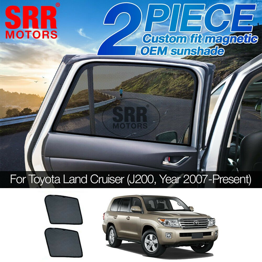 Custom Magnetic Sun Shade Rear Door Car Window For Land Cruiser 200 Series J200 Custom Magnetic Sun Shade Rear Door Car Window For Land Cruiser 200 Series J200